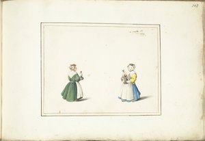 两个女孩和一个洋娃娃 作者 Gesina ter Borch