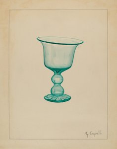 高脚杯，约1936年。