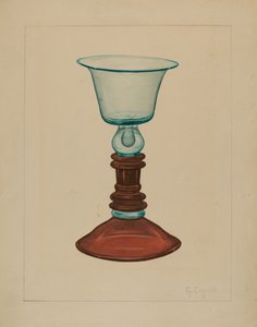 高脚杯，约1936年。 作者 贾辛托·卡佩利