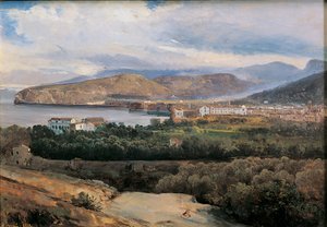 Sorrento seen from Capo di Sorrento 作者 贾辛托·吉甘特（Giacinto Gigante）