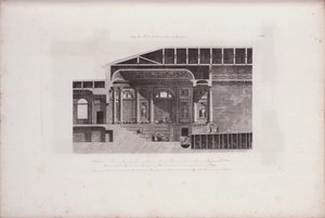 埃尔米塔日剧院大礼堂横断面，1783年