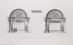 奥斯坦基诺谢列梅捷夫宫的设计c。 1796年