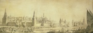 莫斯科克里姆林宫的全景，到18世纪末，1790年代末