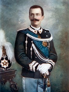 意大利国王维克多·伊曼纽尔三世（Victor Emmanuel III），19世纪末-20世纪初。