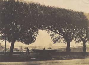 从梅迪奇别墅的法国学院看，约1852年。