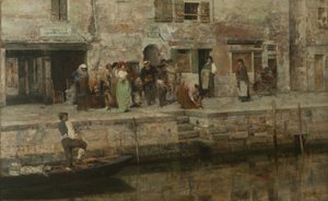 旅行音乐家，约 1881-83 年（布面油画）