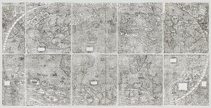 世界地图, 加斯达迪, 贾科莫 作者 贾科莫·加斯塔利（Giacomo Gastaldi）