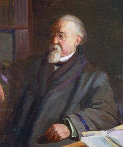 意大利人类学家和犯罪学家切萨雷-伦布罗索（1835-1909）的肖像，作者是贾科莫-格罗索（1860-1938）。