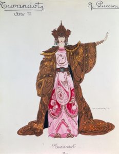 Figurine der Turandot im 3. Akt 作者 贾科莫·普契尼