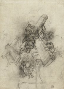 Putti背着十字架，1672-75 作者 吉安·洛伦佐·贝尼尼