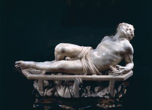 圣劳伦斯殉难，1613年（大理石）（详见106232） 作者 Gian Lorenzo Bernini