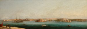 1869年，瓦莱塔码头区的大港和三座城市