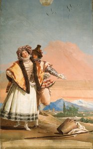 详细信息来自爱情宣言，来自哥特式亭室，位于Foresteria，1757年 作者 乔瓦尼·多梅尼科·蒂埃波罗