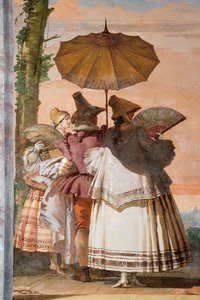 详细信息来自夏日漫步，来自哥特式亭室，位于Foresteria，1757年 作者 乔瓦尼·多梅尼科·蒂埃波罗