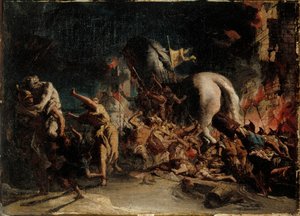 围困特洛伊，约1760年。 作者 乔瓦尼·多梅尼科·蒂埃波罗