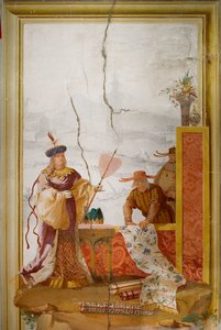 纺织商，1757年在Foresteria的中国房间 作者 乔瓦尼·多梅尼科·蒂埃波罗
