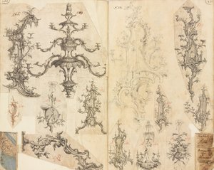 工作设计剪贴簿》，约1760年。 作者 圣基甸