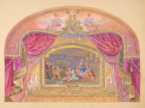 戏剧绘画，1935-1942。