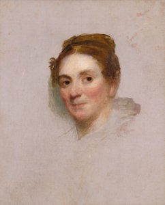 一位女士的肖像，约1820-1825年。 作者 吉尔伯特·斯图尔特（Gilbert Stuart）