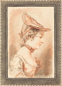 一个年轻女人的头 作者 Gilles Demarteau，Jean Martial Fredou 之后的长者