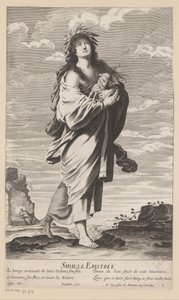 伊瑞斯拉的西庇阿，背景是带着孩子的玛丽亚
Sibyl of Erythrae（物品上的标题）
茜伯尔（系列标题）
茜贝勒》（系列名称）