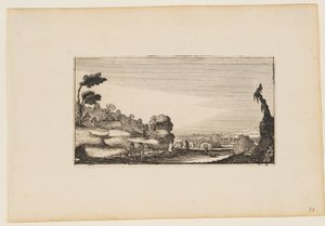 丘陵全景，选自《带人物的十二幅风景画 作者 吉利斯·范·舍恩德尔（Gillis van Scheyndel）