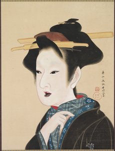 女人的画像，1800年代。 作者 ion园世界