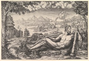 大力士从他的劳动中休息，1567年。