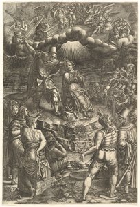 1570年代后期的圣芭芭拉婚姻。 作者 乔治·吉西（Giorgio Ghisi）