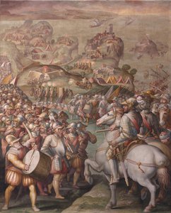 1568年至1570年捕获埃尔科勒港 作者 Giorgio Vasari