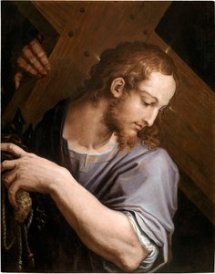 基督背着十字架，1553年。 作者 乔治·瓦萨里（Giorgio Vasari）
