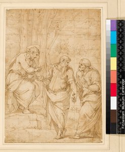 基督将彼得命名为他的继承人，1500-1599 作者 乔治·瓦萨里（Giorgio Vasari）