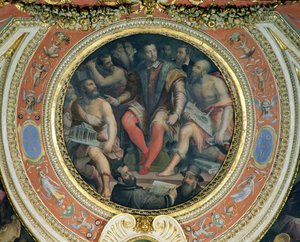 Cosimo I和他的艺术家，来自Sala di Cosimo I（另见274607） 作者 乔治·瓦萨里（Giorgio Vasari）