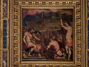 佛罗伦萨定居点佛罗伦萨建立 作者 乔治·瓦萨里（Giorgio Vasari）