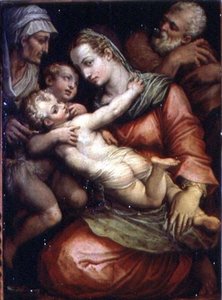 圣家族与圣安妮和施洗者圣约翰的合影 作者 乔治·瓦萨里（Giorgio Vasari）