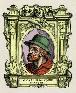 乔瓦尼-达-乌迪内（Giovanni Nanni）（1487-1564）的肖像。意大利画家和建筑师。乔尔乔-达-乌迪内（Giovanni da Udine）（1487-1564）的画像。 作者 乔治·瓦萨里（Giorgio Vasari）