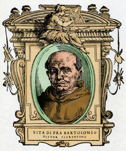 佛罗伦萨画家Fra Bartolomeo（1473-1517）的肖像。乔治-瓦萨里的《最优秀的画家、雕塑家和建筑师的生活》（Le Vite de