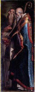 圣徒本尼迪克特和罗穆尔多（布面油画 作者 乔治·瓦萨里（Giorgio Vasari）