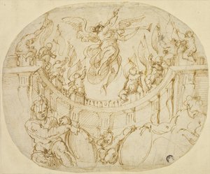 佛罗伦萨两个区的寓意研究 作者 乔治·瓦萨里（Giorgio Vasari）