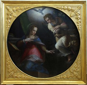 天使报喜，1570-1571年 作者 乔治·瓦萨里（Giorgio Vasari）