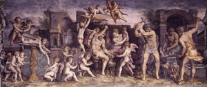 瓦肯人熔炉，1556-1557年 作者 乔治·瓦萨里（Giorgio Vasari）