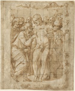 圣托马斯的难以置信，约1556-57年 作者 乔治·瓦萨里（Giorgio Vasari）