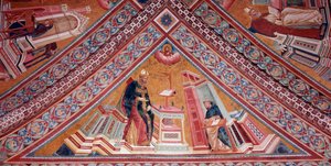 The Doctors of the Church: Saint Augustine of Hippo (fresco 作者 乔托（c.1266 1337）