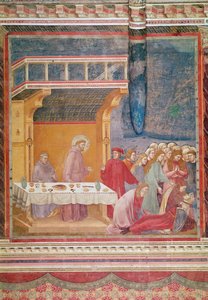 圣弗朗西斯预言在塞拉诺骑士的死亡，c.1297-99 作者 Giotto di Bondone