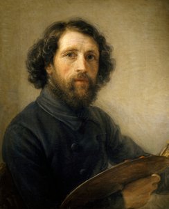 乔瓦尼-卡尔诺瓦利（1804-1873）的自画像，布面油画，78x58厘米