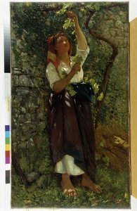 乔瓦尼-科斯塔（1833-1902 年）的油画《修剪葡萄树》必须提及：马赛 Regards de Provence 基金会收藏