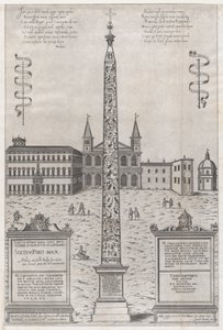 Speculum Romanae Magnificentiae：康斯坦丁的埃及方尖碑，1589年。