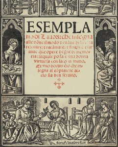 Esemplario di Lauori...，标题页直页，1532年8月1日