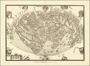 乔瓦尼-安德烈亚-瓦瓦索雷绘制的 1540 年世界地图 作者 乔瓦尼·安德烈·瓦瓦索里