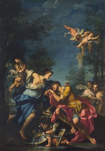 里纳尔多和阿米达。 作者 乔瓦尼·安吉洛·博罗尼（Giovanni Angelo Borroni）